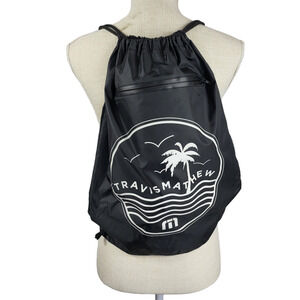 Travis Mathew Black Drawstring Backpack  # 653